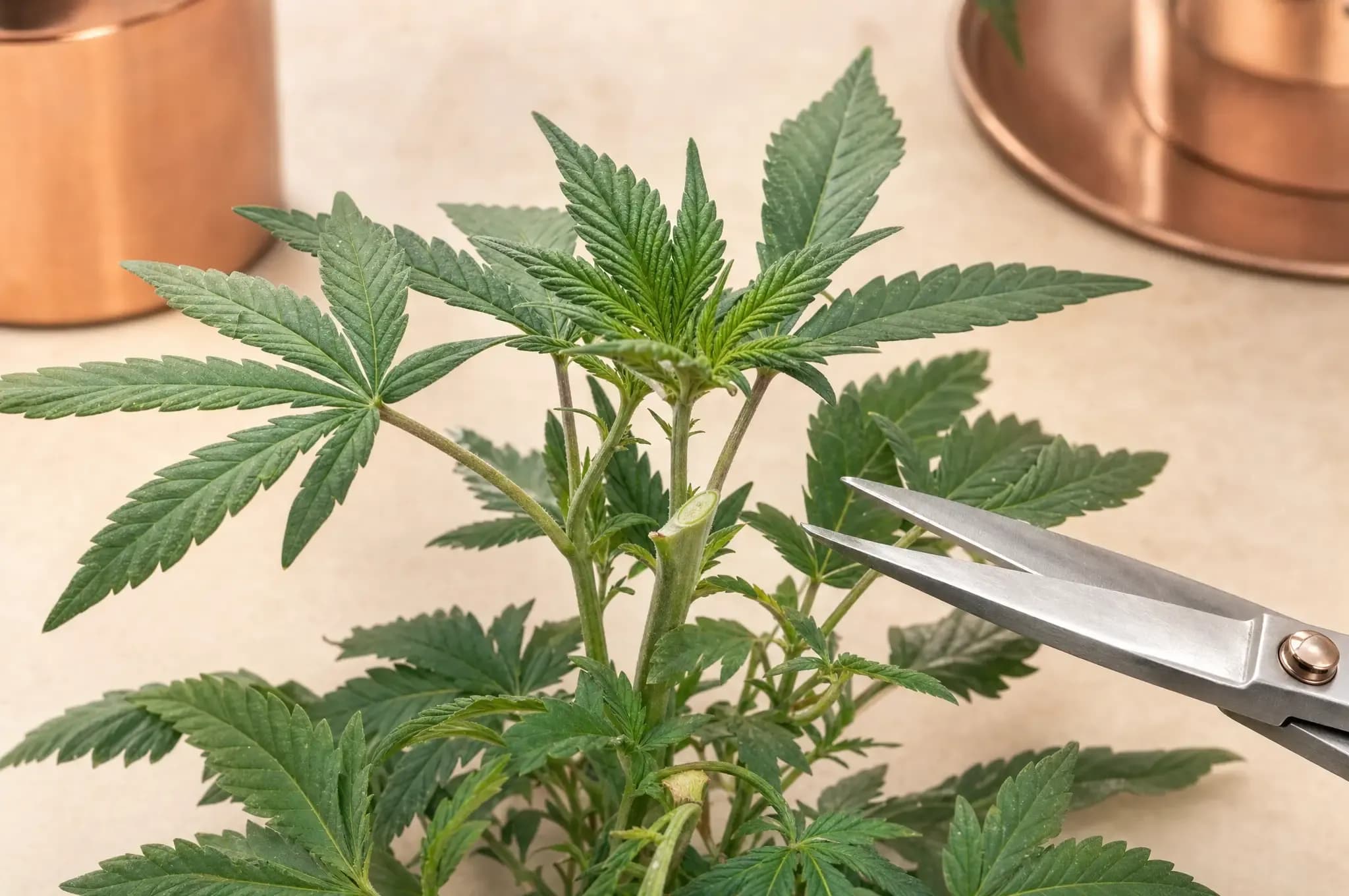 Cannabis Topping: So förderst du Verzweigung und Ertrag deiner Pflanze