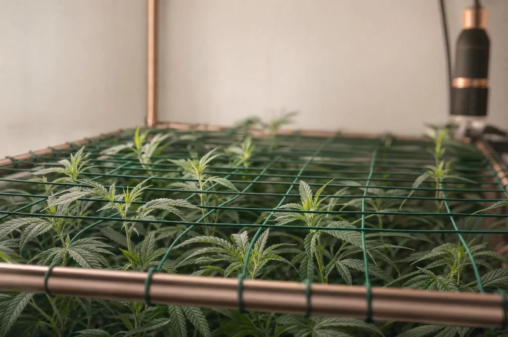 ScrOG: Wie Cannabis-Anbau mit Netz mehr Ertrag aus wenig Platz holt